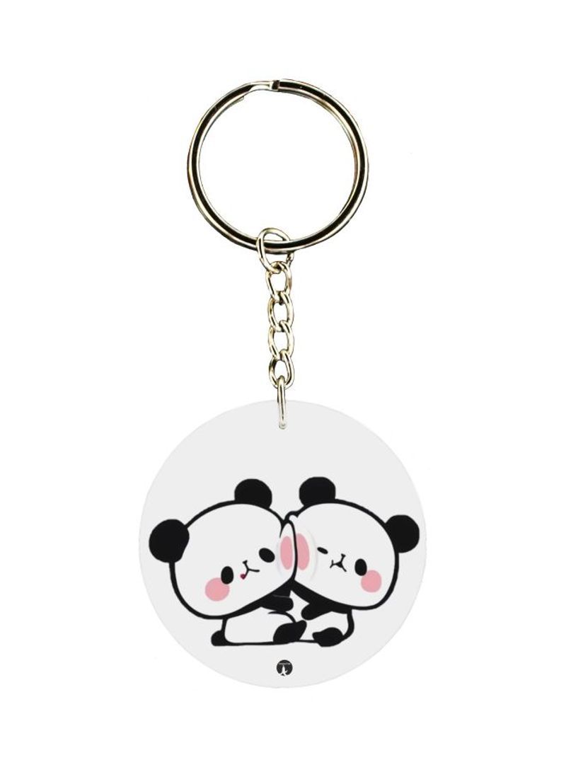 RKN Panda Themed Single Sided Keychain