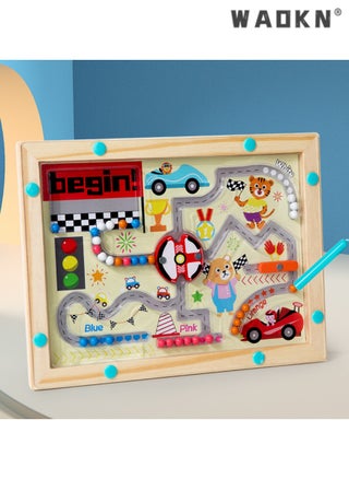 Racing Car Themed Magnetic Maze Toy, Fun Pen Labyrinth Game, Colorful Bead Maze for Hand-Eye Coordination, Ideal for Enhancing Cognitive Skills and Early Learning, Perfect for Kids Over 3 Years Old - pzsku/Z1D3535A3FCB02237E1BAZ/45/_/1740724732/208f12ec-8b1c-4b24-9905-c4a17e5ea83f