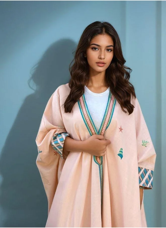 The Untitled Project Peach Perfection Abaya Set