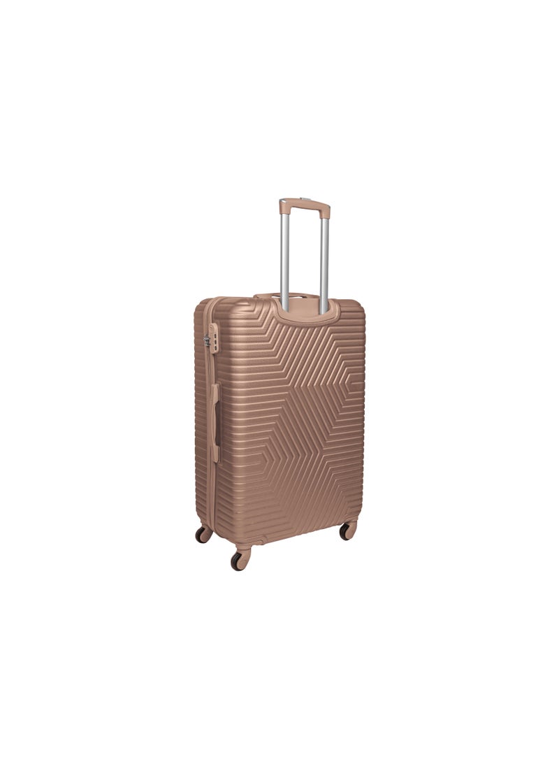 TRAVEL WAY TravelWay Lightweight Luggage Set of 3 Bag - 3 Sizes Hardshell Suitcase Spinner Luggage for Travel | ABS Luggage with 4 Spinner Wheels (Golden, Set of 3)  - Image 3