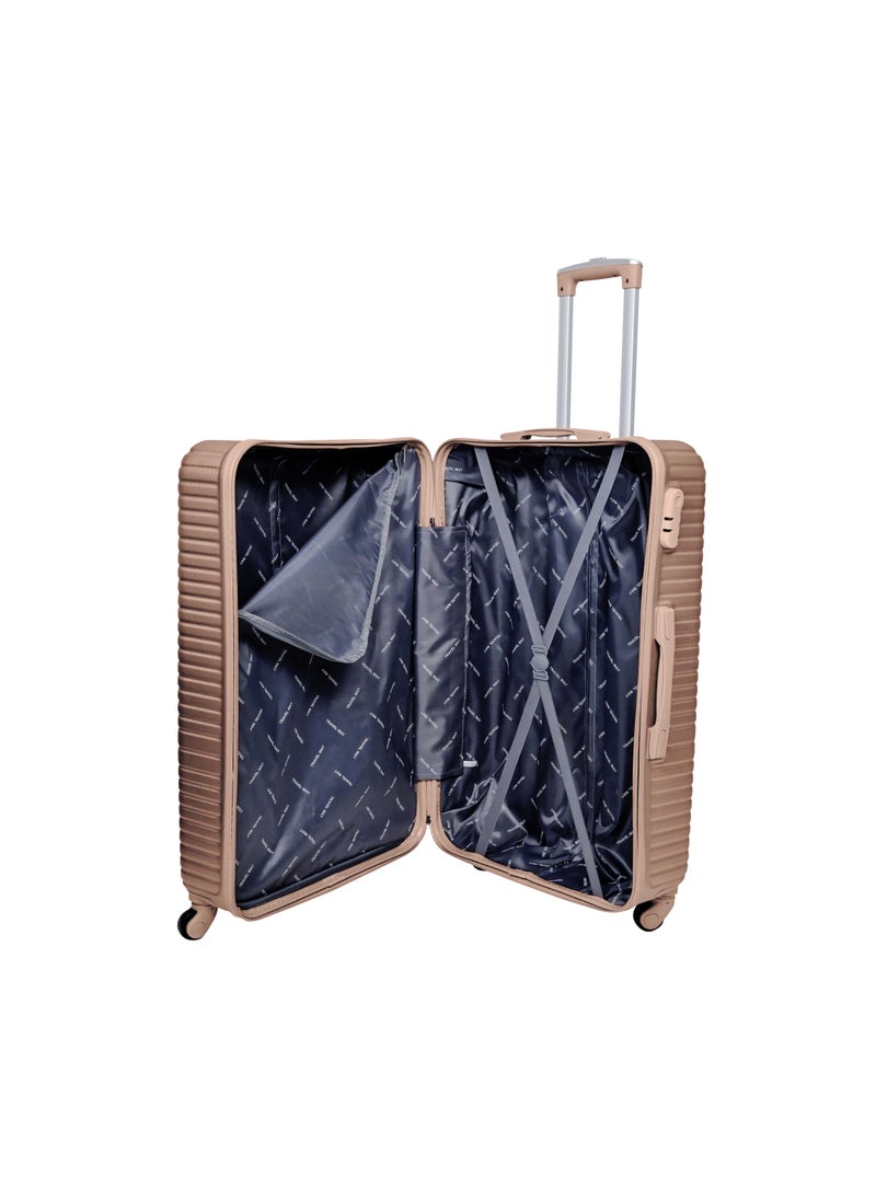 TRAVEL WAY TravelWay Lightweight Luggage Set of 3 Bag - 3 Sizes Hardshell Suitcase Spinner Luggage for Travel | ABS Luggage with 4 Spinner Wheels (Golden, Set of 3)  - Image 4