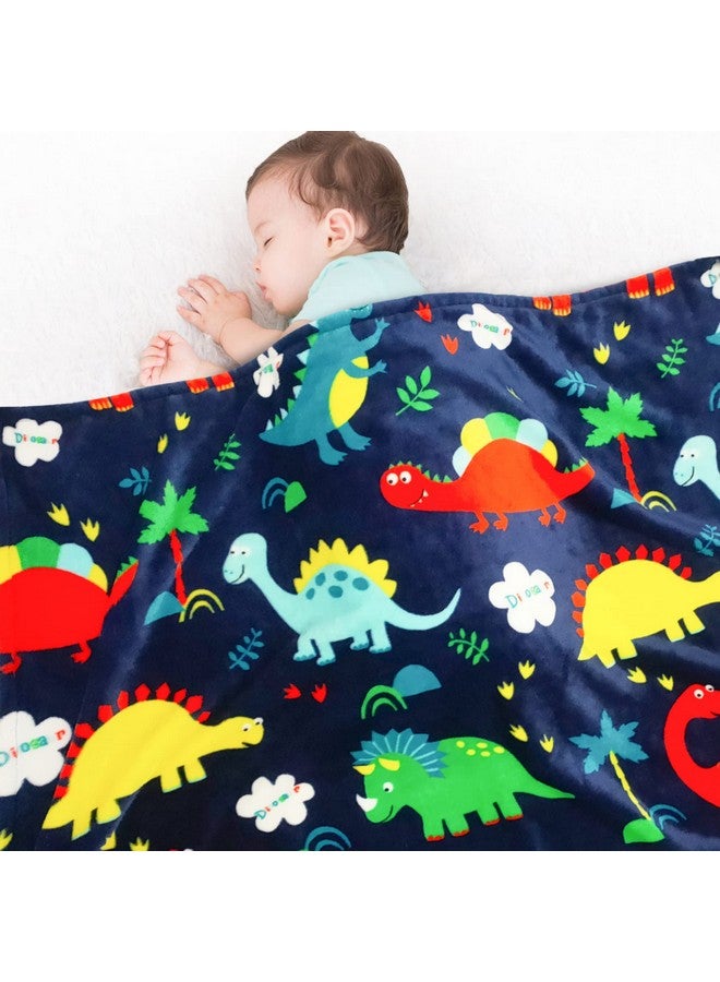 Lukeight Toddler Blanket for Boys and Girls, Plush and Thick Dinosaur Blanket Birthday Gifts for Toddler and Baby (Dinosaur, 30x40 Inches) - Image 1