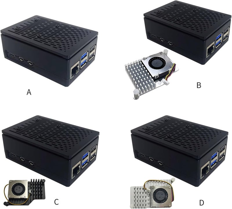 علبة تبريد لغطاء لوحة RPi 5 مع مروحة تبريد رسمية اختيارية لتبريد لوحة تطوير RPi5 - Image 5