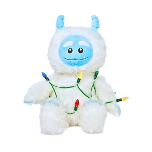 Cuddle Barn Yeti for Christmas Animated Musical Yeti Soft Fluffy Plush Toy Dancing Lights Up Sings Deck The Halls 115 Inches - Image 1