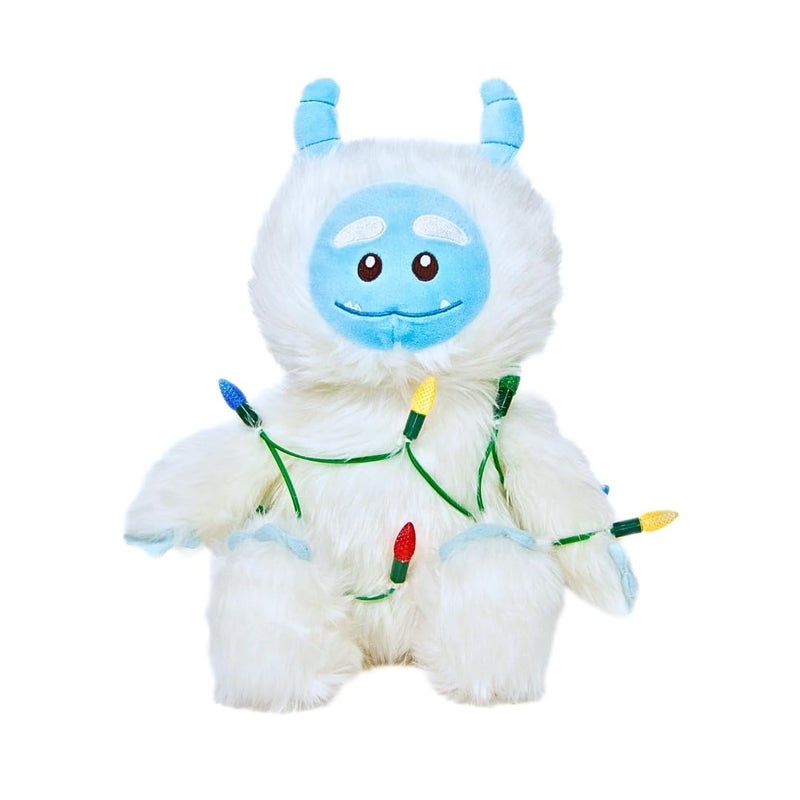 Cuddle Barn Yeti for Christmas Animated Musical Yeti Soft Fluffy Plush Toy Dancing Lights Up Sings Deck The Halls 115 Inches - Image 3