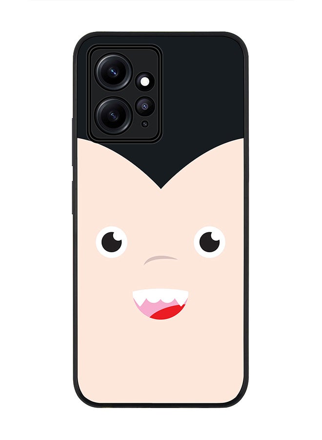 Stylizedd Rugged Black edge case for Redmi Note 12 4G Slim fit Soft Case Flexible Rubber Edges Anti Drop TPU Gel Thin Cover - Cute Dracula - Image 1