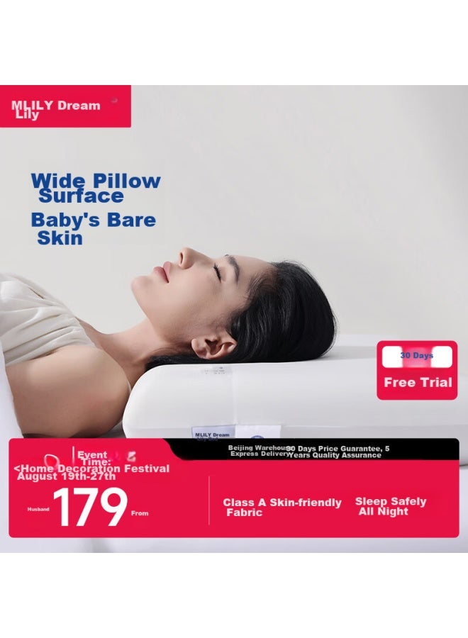 Mlily Deep Sleep Cervical Pillow Core, Slow Rebound Memory Foam Pillow For Sleeping, S Size, 70*42*8cm - Image 1