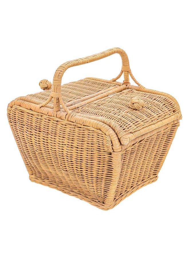Alsaif Serving Basket With Wicker Lid 38  - Image 2