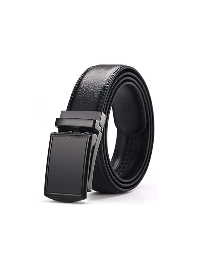 PROMASS [2 Pack] Men's Belt, Slide Ratchet Belt for Men with Genuine Leather Perfect Fit Waist Size up to 44 inches  - Image 2