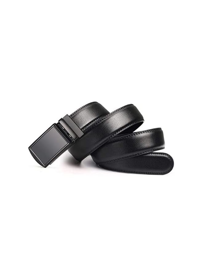 PROMASS [2 Pack] Men's Belt, Slide Ratchet Belt for Men with Genuine Leather Perfect Fit Waist Size up to 44 inches  - Image 3