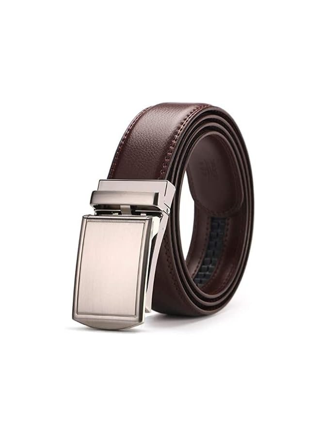 PROMASS [2 Pack] Men's Belt, Slide Ratchet Belt for Men with Genuine Leather Perfect Fit Waist Size up to 44 inches  - Image 4