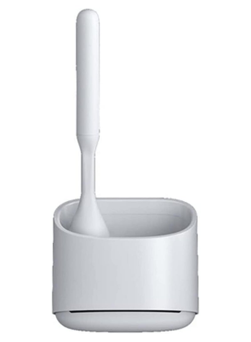 Vitacelli Toilet Brush Toilet Brush, Smart Silicone Toilet Brush Toilet Brush Cleaning Brush No Dead Spots Powerful Cleaning Tools Bathroom Accessories Toilet Brush Holder - Image 1