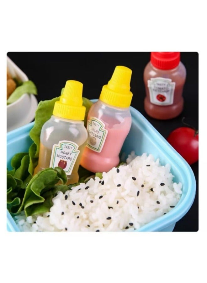 4 Pcs Portable Mini Sauce Bottle Tomato Salad Honey Squeeze Bottle Food Grade Sauce Bottle Kitchen Sauce Squeeze Bottle  - Image 4