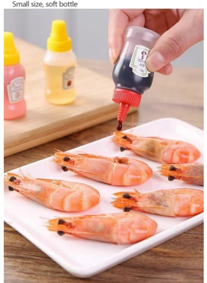 4 Pcs Portable Mini Sauce Bottle Tomato Salad Honey Squeeze Bottle Food Grade Sauce Bottle Kitchen Sauce Squeeze Bottle  - Image 5