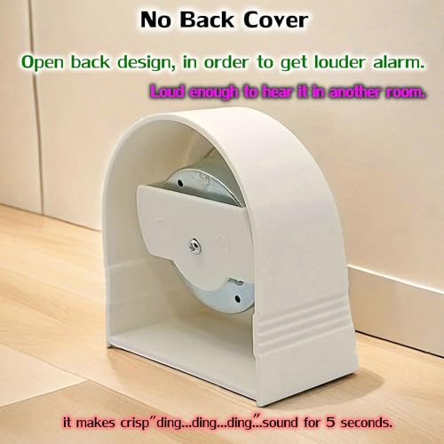 NUOSWEK 60 Minute Wind Up Timer, Visual Mechanical Timer with Loud Alarm, Manual Countdown Timers for Classroom, Home, Study and Cooking (White) - Image 5