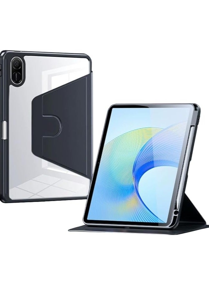 erorex Stand Case Compatible with Honor Pad X9/X8 Pro Case 11.5" 2023, Multi-Angle Stand Hard Clear PC Case with Pen Holder Protective Stand Cover Compatible with Honor Pad X9/X8 Pro 11.5'' (Black) - Image 1