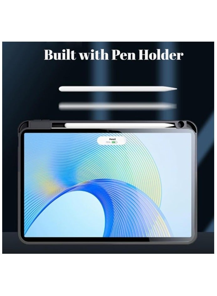 erorex Stand Case Compatible with Honor Pad X9/X8 Pro Case 11.5" 2023, Multi-Angle Stand Hard Clear PC Case with Pen Holder Protective Stand Cover Compatible with Honor Pad X9/X8 Pro 11.5'' (Black) - Image 4