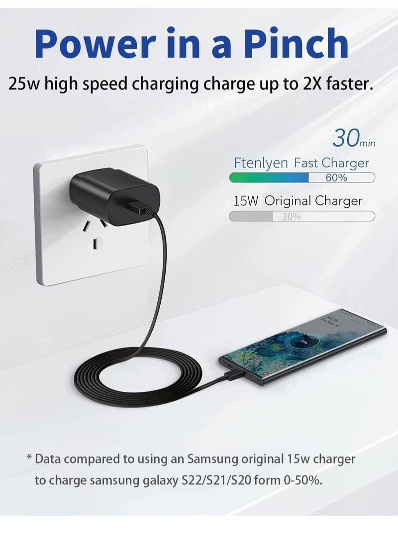 Beauenty 45W UK USB-C Charger with Data Cable – Fast Charging Adapter for Samsung Galaxy S24 Ultra, S23 Ultra, FE, S22, S21, Note 20 Ultra, and More - Image 3