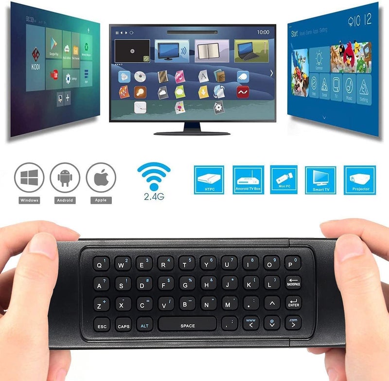 Chunghop Air Mouse Mini Wireless Keyboard Remote 2.4G Multifunctional Universal W Infrared Learning Air Control for Android Smart TV Box, 3-Gyro and 3-Gsensor, G Box HTPC Mini PC,PS3/4 Xbox 360 with USB - Image 2