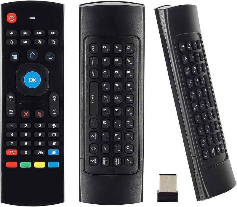 Chunghop Air Mouse Mini Wireless Keyboard Remote 2.4G Multifunctional Universal W Infrared Learning Air Control for Android Smart TV Box, 3-Gyro and 3-Gsensor, G Box HTPC Mini PC,PS3/4 Xbox 360 with USB - Image 1