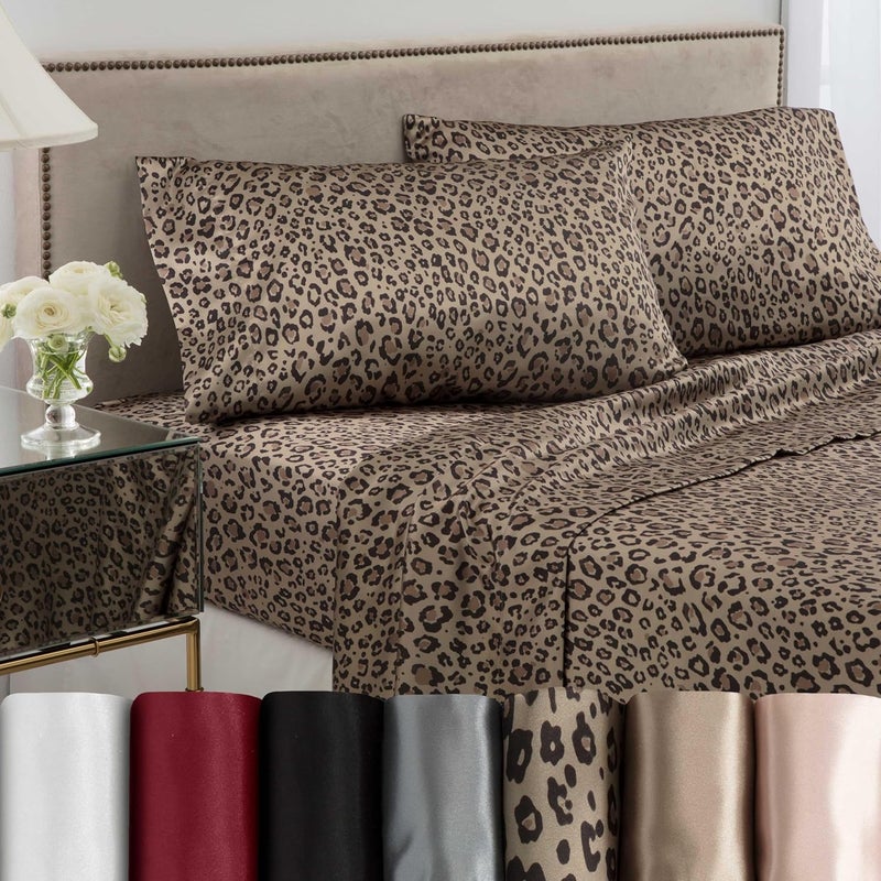 Martex Satin Silk Standard Pillowcases - Set of 2, 20"x26", Brown - Image 2