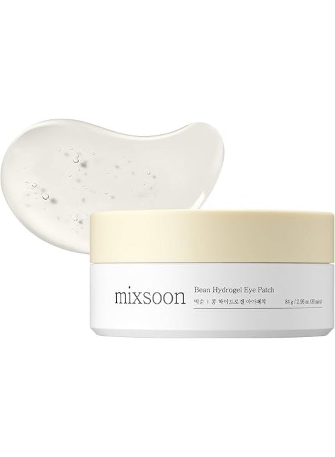 Mixsoon Bean Hydrogel Eye Patch - 84g (30 Pairs) | Amino Acid&Collagen-Infused | Hydrating&Brightening | Peptide-Enriched | Gentle Care for Under Eyes&Smile Lines - Image 1