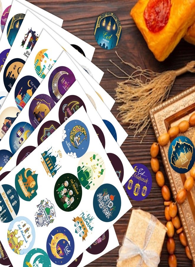 OTAITY Eid Mubarak Stickers, 288 PCS Ramadan Kareem Stickers Gift Tag Labels for Islamic Muslim Ramadan Mubarak Stickers, Muslim Eid Party Gift Decorations Tags Supplies - Image 5