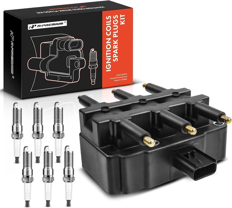 A-Premium Ignition Coil Pack and Iridium Spark Plugs Kit - Image 1