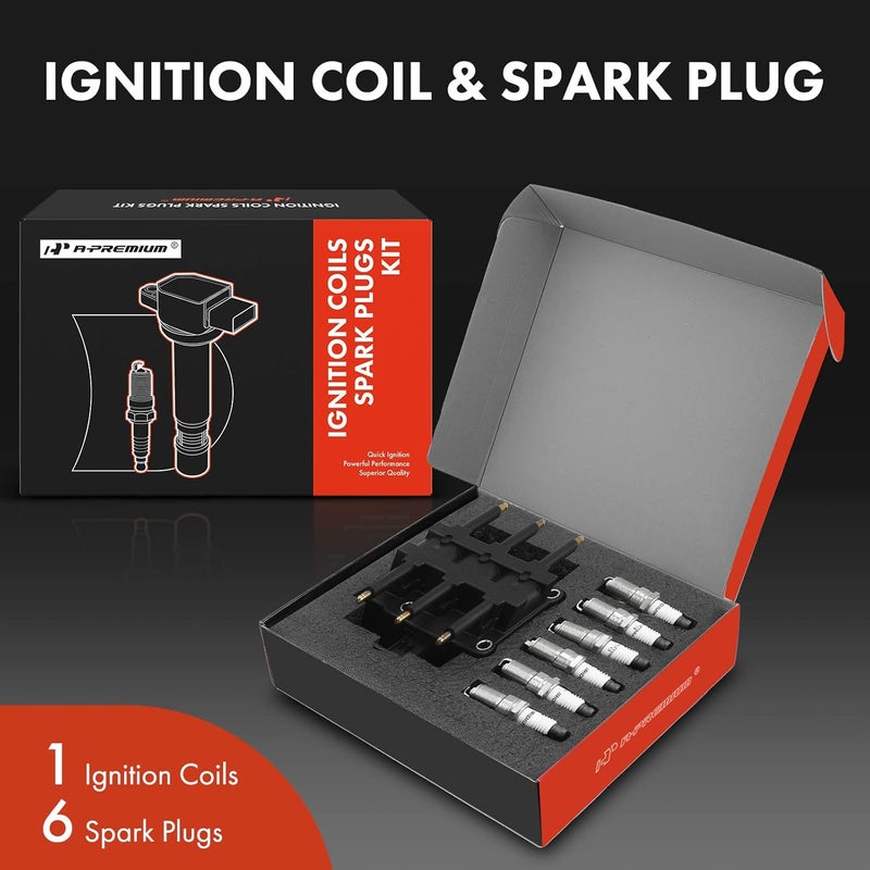 A-Premium Ignition Coil Pack and Iridium Spark Plugs Kit - Image 2