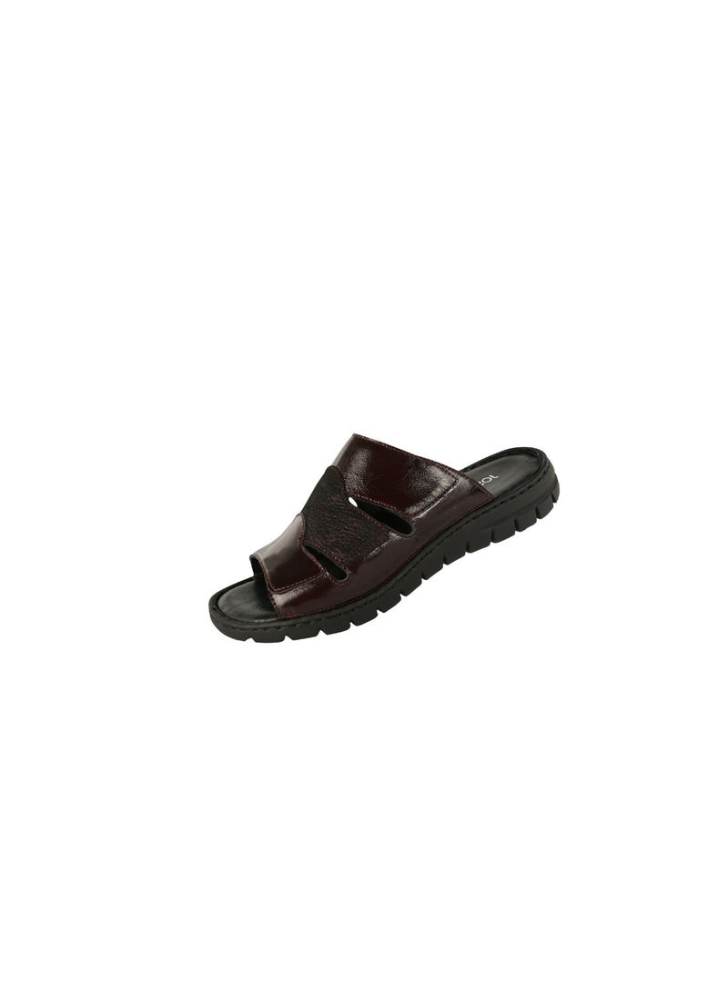 Josef Seibel - Josef Seibel Ladies Flat  Sandals 93461-AR Bordo 071-2005 - Image 1