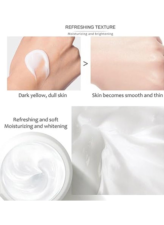 Kojic Acid Face Whitening Cream, Moisturizing Hydrate and Nourish the Skin, Lightweight Non-Greasy Deep Penetration Anti-Aging，Spots Or Acne Scars In A Effective Way, 80ml/2.68 FL.oz