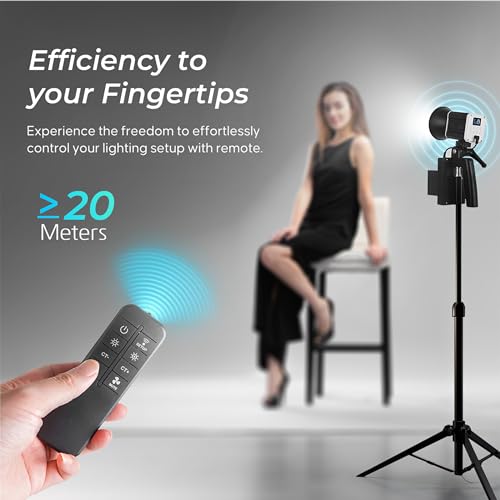 DIGITEK® (DCL 60WBC) 60W Bi Color Handheld Continuous LED Light with Diffuser & Remote, 9 Special Effect Modes, AC/DC Power - 2800K-6800K, Color Temp Control, 96 CRI, 7800 Lumen, Ideal for Shooting - Image 5