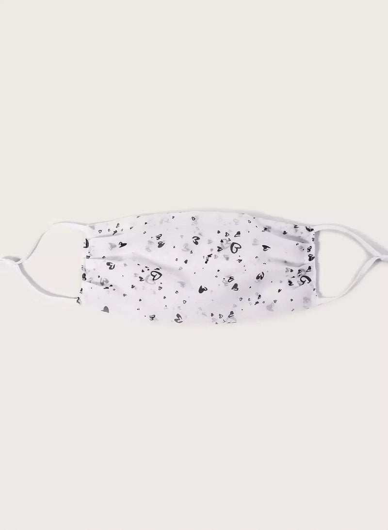 Heart Pattern Face Covering  - Image 1