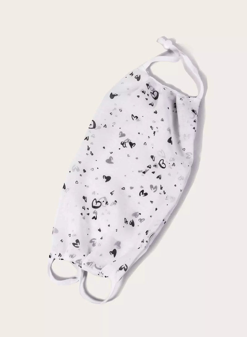 Heart Pattern Face Covering  - Image 2