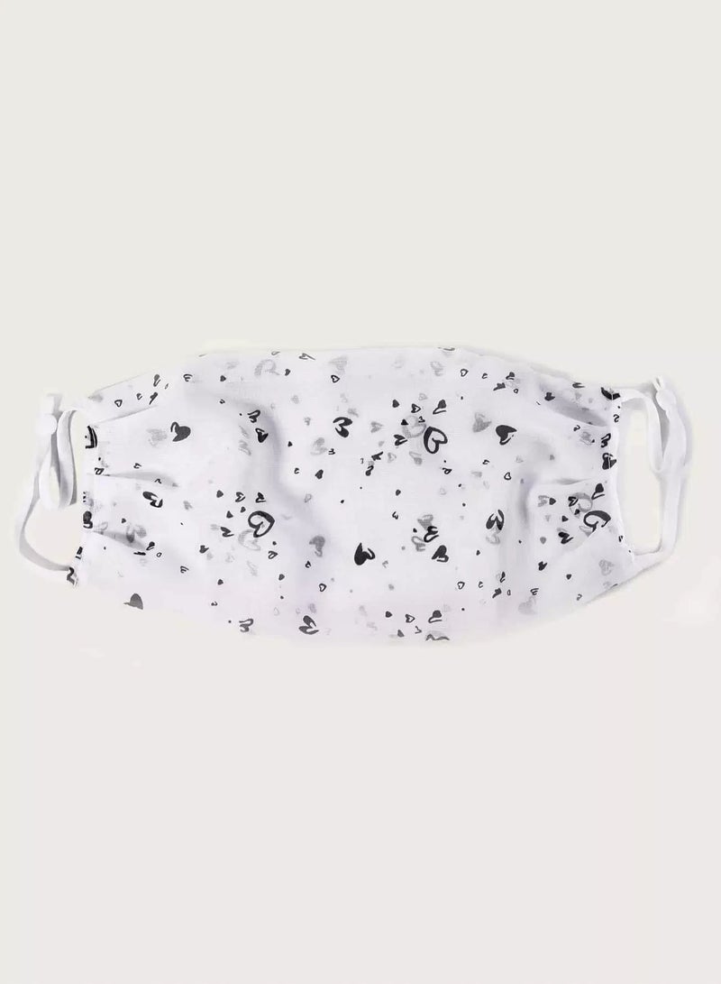 Heart Pattern Face Covering  - Image 3