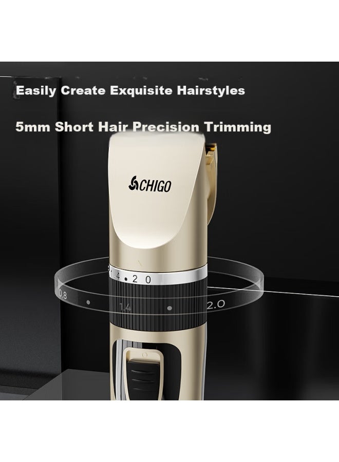 Chigo Electric Hair Clipper Hair Pusher Electric Pusher Electric Hair Clipper Household Adult Baby Hairdressing Artifact Self-Haircutting Device Shaving Hair Clipper Shaving Head Razor Hairdressing To - Image 5