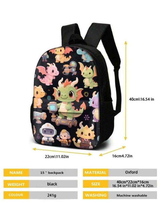 [Super new special offer] Cartoon theme bag three-piece set | double-shoulder + hand-held + storage pen bag | gift self-use good-looking - 1356  - Image 5