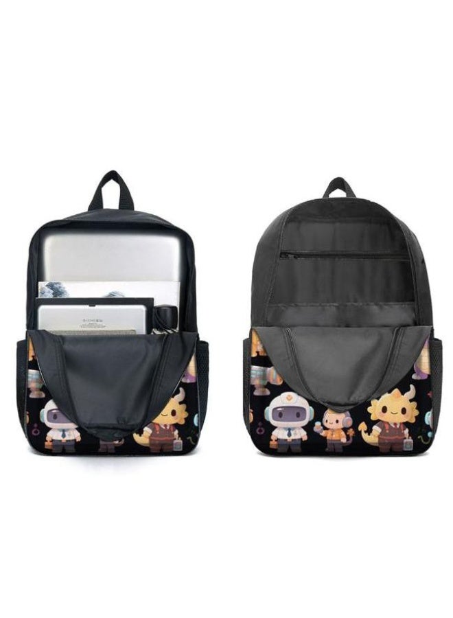 [Super new special offer] Cartoon theme bag three-piece set | double-shoulder + hand-held + storage pen bag | gift self-use good-looking - 1356  - Image 4