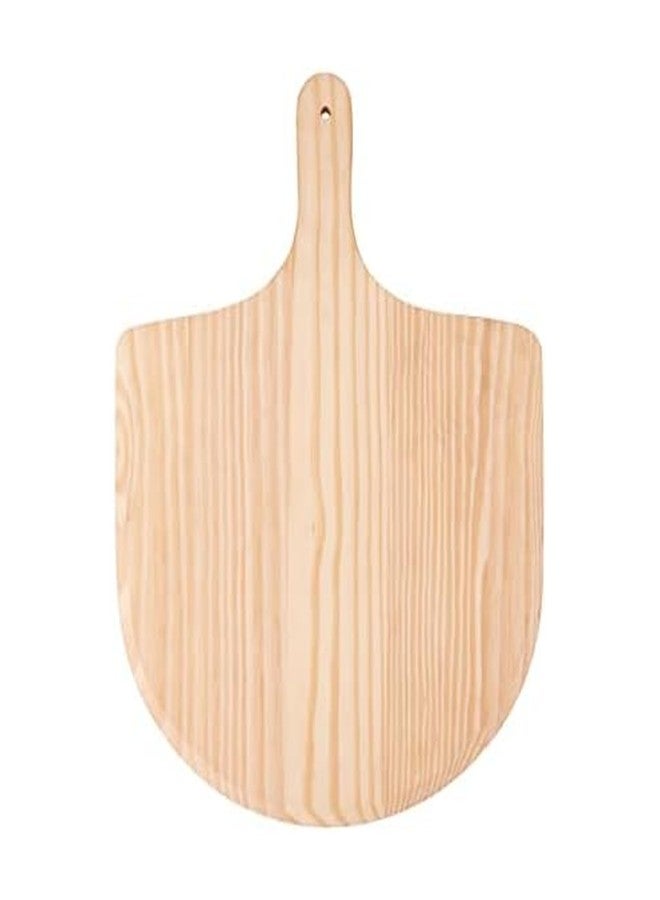 Farberware BBQ Pizza Peel to Transfer Large Pies and Serve, Oven Safe, Solid Pine Wood with Hanging Hole, 18 Inch - Image 1