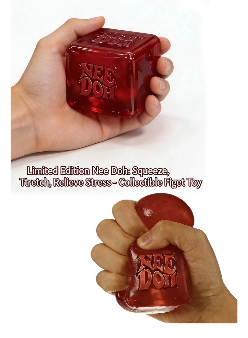 Needoh Schylling NeeDoh Nice Cube - Sensory Squeeze Toy with Super Solid Squish - 2.25" Cube - Color May Vary (Pack of 1) - Image 2