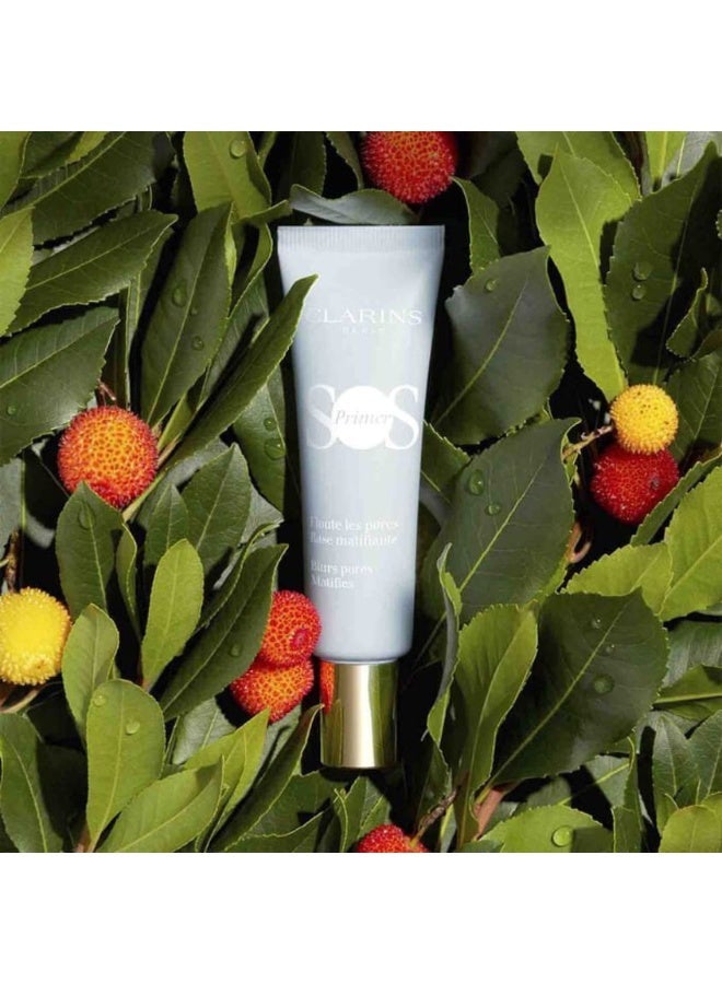 Clarins SOS Color Correcting Face Primer in the Matifying shade, 30 ml size. - Image 5