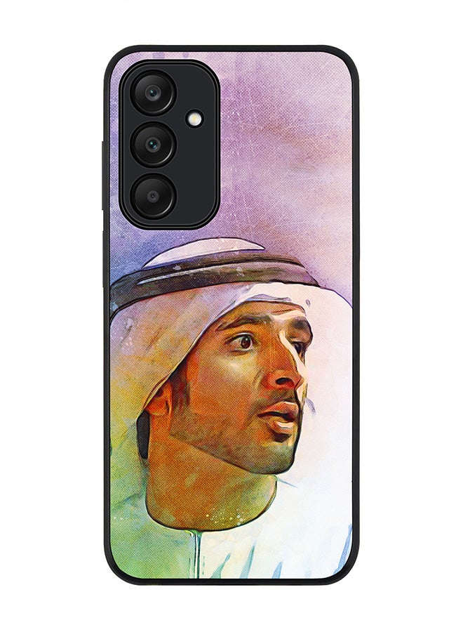 Stylizedd Rugged Black edge case for Samsung Galaxy A25, Slim fit Soft Case Flexible Anti Drop TPU Gel Thin Cover-  Fazza Sheikh Hamdan - Image 1