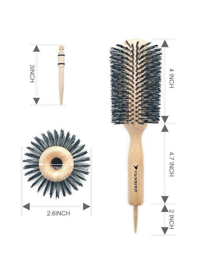 SUNBIRD Hair Brush Professional Round Brush For Drying Increase Volume And Shine Precise Hair Styling And Salon Hair Drying Essential Tools (Large) - Image 5
