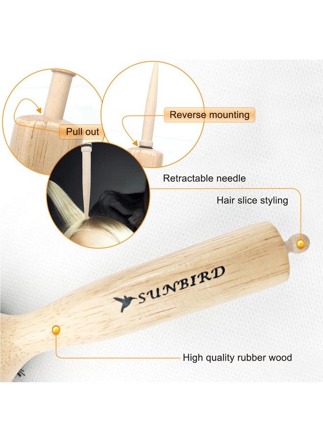 SUNBIRD Hair Brush Professional Round Brush For Drying Increase Volume And Shine Precise Hair Styling And Salon Hair Drying Essential Tools (Large) - Image 4