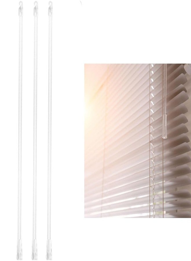 Khakho 17 Inches Blind Wand,3 Pieces Blind Rods Plastic Blinds Opener,Blinds Turner Rod Replacement Curtain Opener Stick Replacement Parts - Image 1