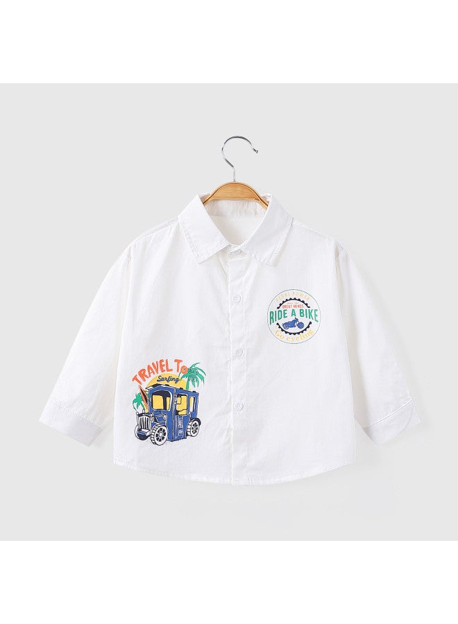 Boys' Fashion Shirt, New Arrival For Autumn, Toddler Casual Shirt Trendy - Image 3