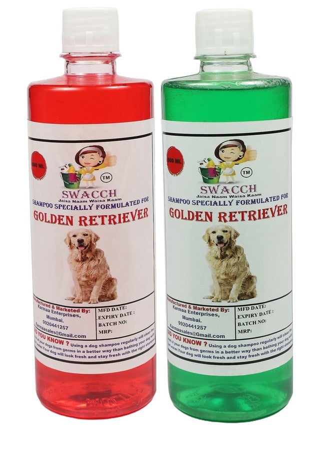 SWACCH Shampoo Specially FORMULATED for Golden Retriever (500ML) (Combo Pack of 2) Jasmine & NEEM ALOVERA - Image 3