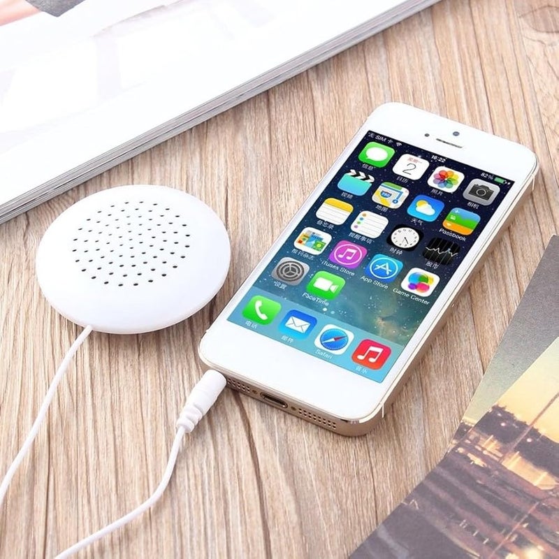 Mini White Pillow Speaker 3 5mm Jack for CD Radio MP3 Player - Image 4