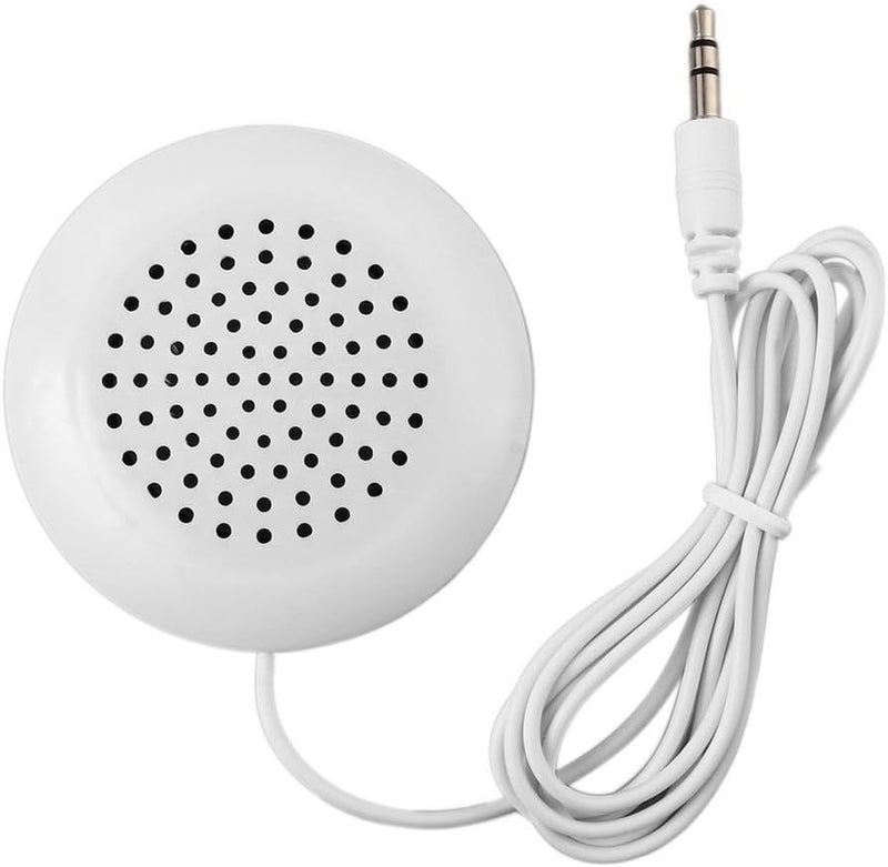 Mini White Pillow Speaker 3 5mm Jack for CD Radio MP3 Player - Image 1