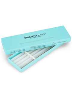 BRIGHTLY LABS Stainless Steel Reusable Drinking Straws Set of 4 with Cleaning Brush - Eco-Friendly Metal Straws for Drinks, Cocktails, Smoothies - Durable, Hygienic, and Sustainable Alternatives to Plastic  - Image 5